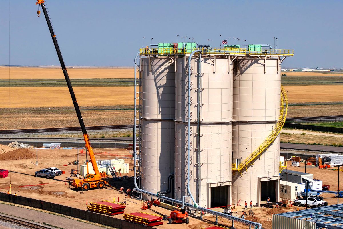 ZAP Engineering cement rail-to-truck distribution terminal — Colorado